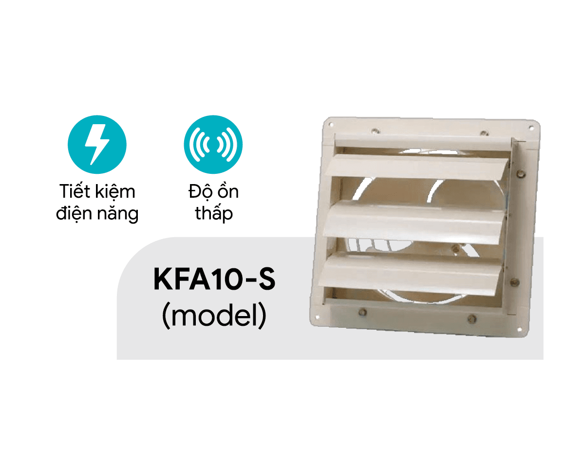 Quạt Thông Gió Vuông - Độ Ồn Thấp (KFA/ KFA-S) - 2