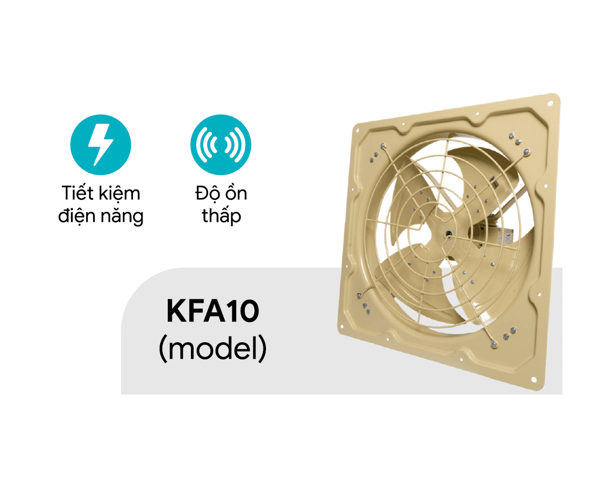 Quạt Thông Gió Vuông - Độ Ồn Thấp (KFA/ KFA-S)