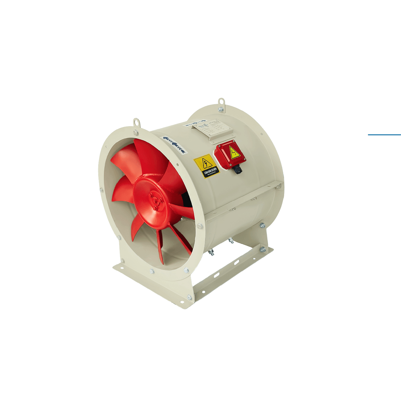 Quạt Hướng Trục Hút Khói Động Cơ Chịu Nhiệt 